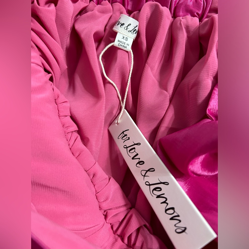 For love and lemons Selena mini dress in hot pink - Picture 5 of 12